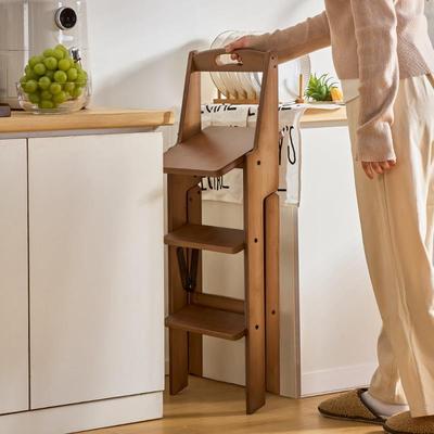 可折叠多功能梯凳家用登高梯子凳子两用厨房爬高凳加厚带靠背椅子