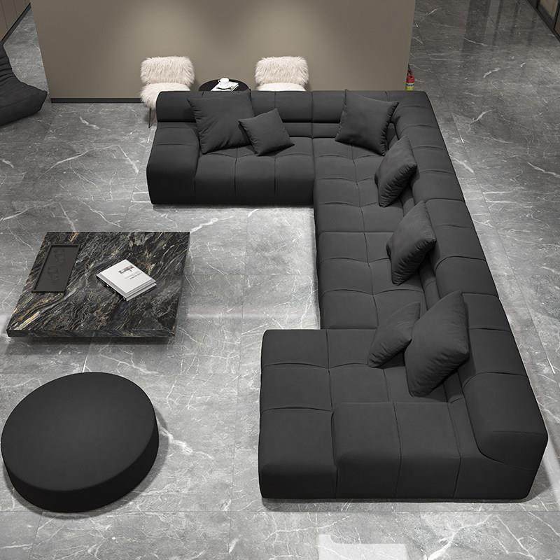 巧克力沙发意式极简泡芙转角布艺组合客厅Tufty-time新款黑色沙发,住宅家具,布艺沙发,淘宝优惠券,粉丝福利购,淘宝优惠卷