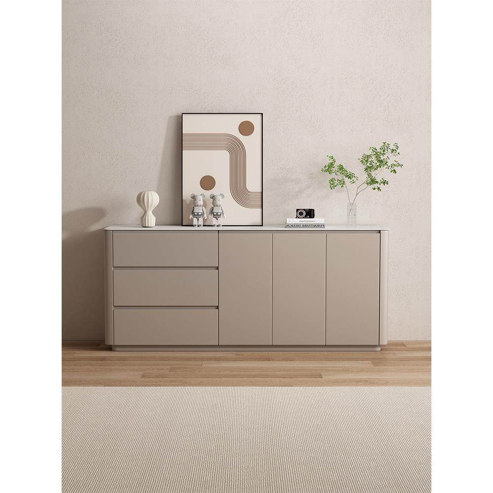 客厅实木餐边柜一体靠墙现代简约岩板茶水柜家用橱柜收纳储物碗柜,住宅家具,餐边柜,淘宝优惠券,粉丝福利购,淘宝优惠卷