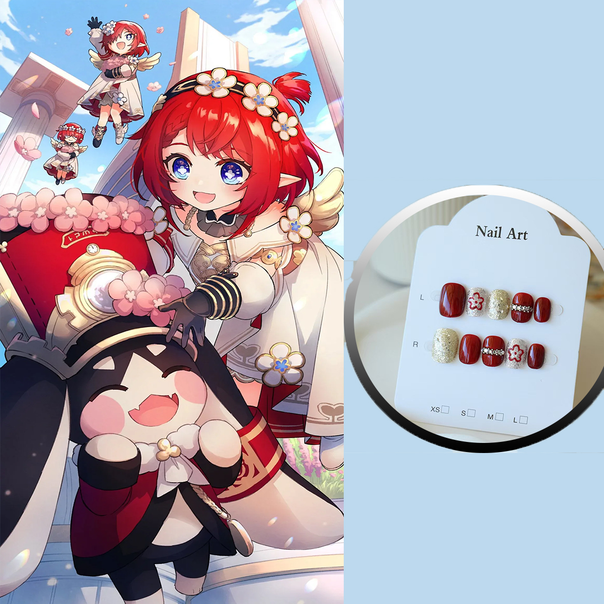 【星穹铁道】二次元纯手作穿戴甲美甲痛甲缇宝短款送工具包吧唧