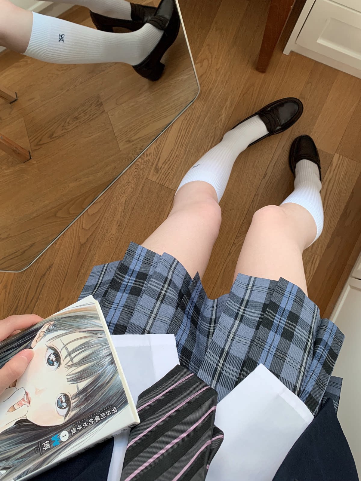 静原女子/喵铃少女原创JK格裙 校供感jk百褶裙深色女生短裙半身裙