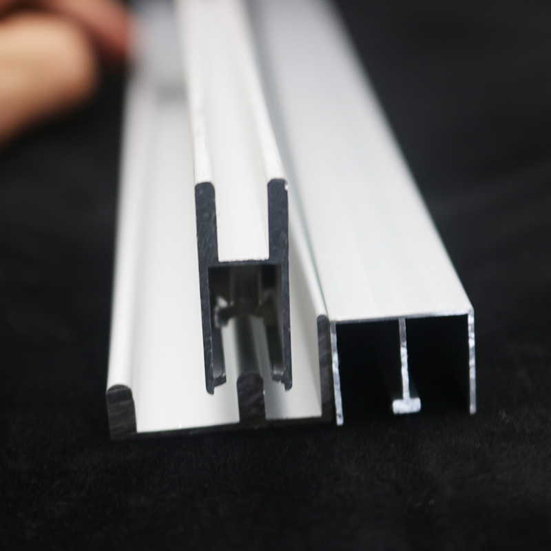 带护边5mm 8mm 玻璃移门三件G套轨道展示柜滑道滑轨门推拉