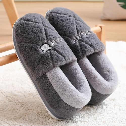 男士包跟棉拖鞋男款秋冬季室内家用加绒保暖家居防滑棉鞋可外穿