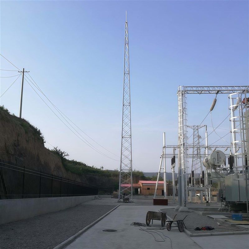 四柱角钢监控塔热镀锌钢结构接闪杆塔角铁避雷针风电场避雷塔,金属材料及制品,模具钢/工具钢/特钢,淘宝优惠券,粉丝福利购,淘宝优惠卷