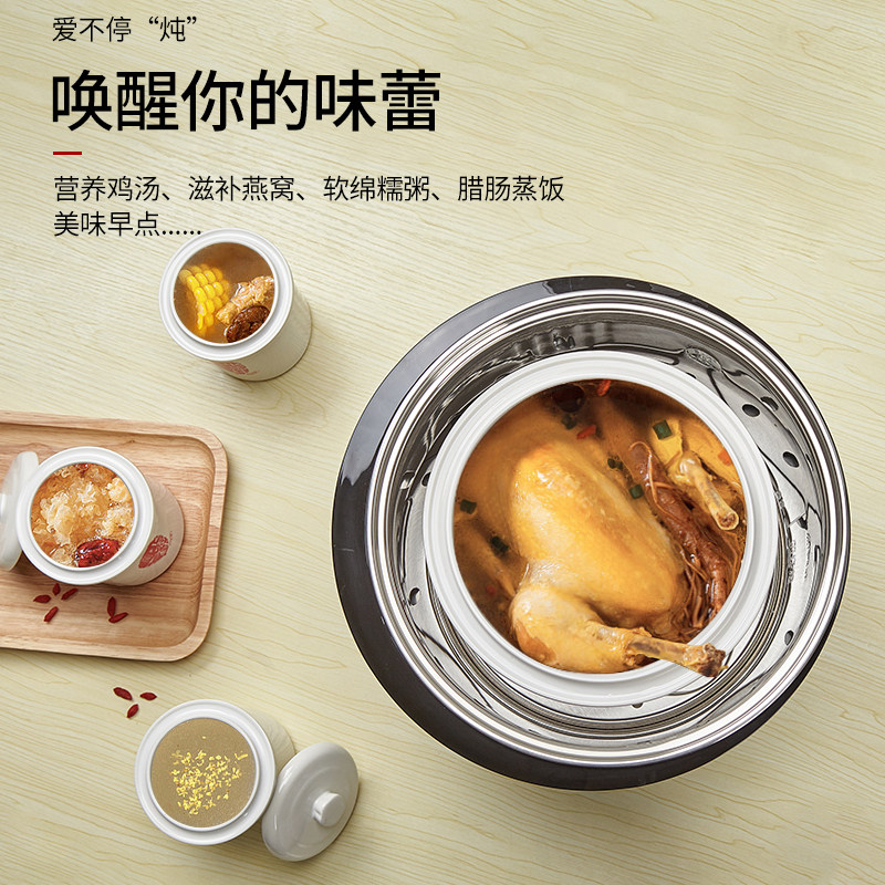 天际 不锈钢隔水电炖锅 燕窝炖盅全自动煮粥煲汤锅一锅五胆大容量,厨房电器,电炖锅/煲汤锅/电炖盅,淘宝优惠券,粉丝福利购,淘宝优惠卷