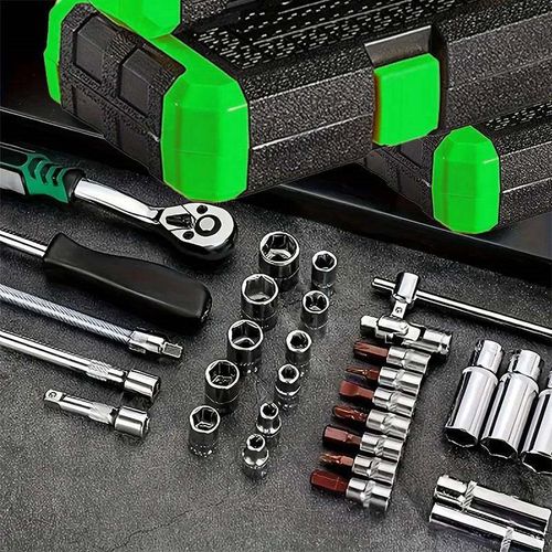 套筒扳手组合套装修车内外六角螺母拆卸工具快速棘轮扳手螺丝刀