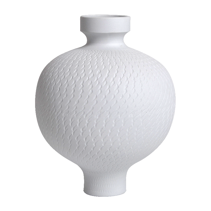 简约现代新中式陶瓷花瓶装饰器皿样板间书柜电Q视柜博古架桌面摆