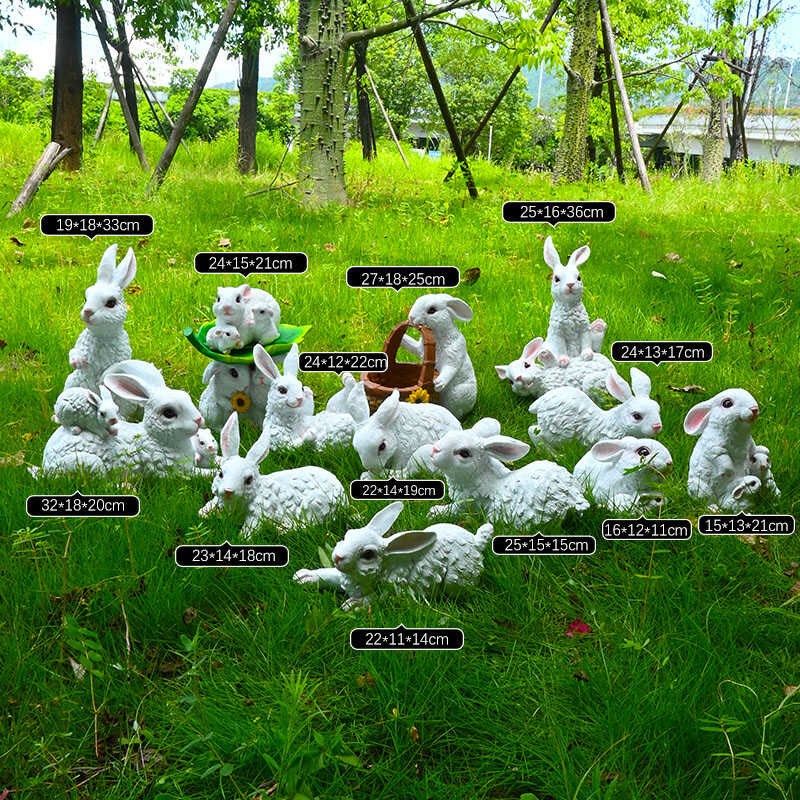 户外仿真树脂兔子摆件花园卡通小白兔子雕塑幼儿园林楼盘装饰小品,家居饰品,户外/庭院摆件,淘宝优惠券,粉丝福利购,淘宝优惠卷
