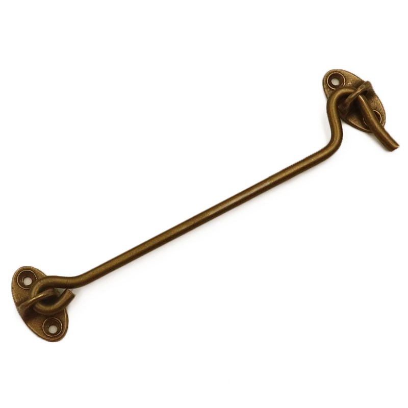 复古黄铜风钩老式防风木窗门窗插销铜窗钩扎钩门扣门栓挂搭钩卡扣