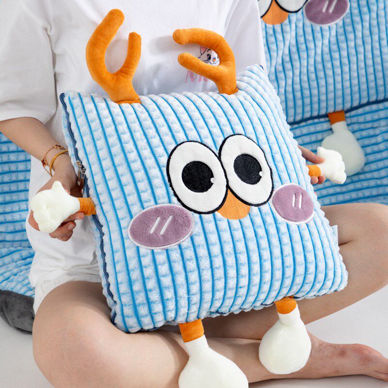 加厚抱枕被子两用车载用折叠靠垫女生办公室靠垫午睡枕毯子二合一,居家布艺,抱枕被,淘宝优惠券,粉丝福利购,淘宝优惠卷