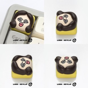 萝卜外设邦邦和玉智的日常键帽个性树脂艺术键帽礼物键盘键帽