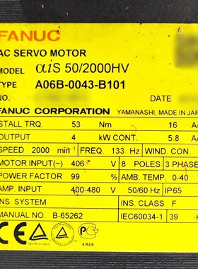A06B-0043-B101 2043-B101 FANUC发那科原装伺服电机议价出议价