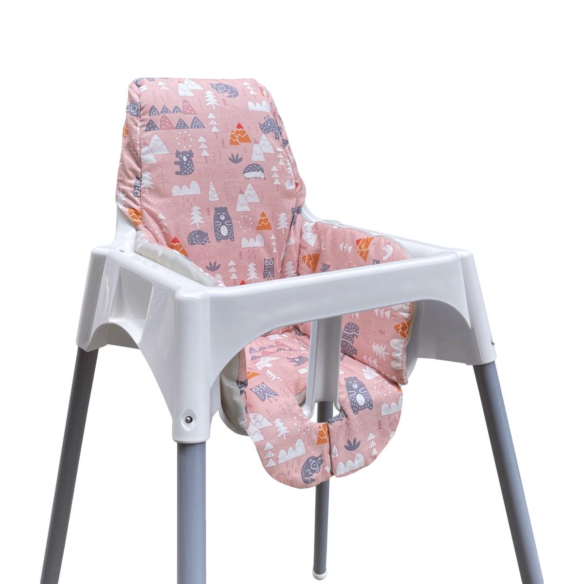 馨宜兰家宝宝餐椅垫纯棉儿童餐桌座椅套婴儿高脚椅坐垫吃饭椅靠