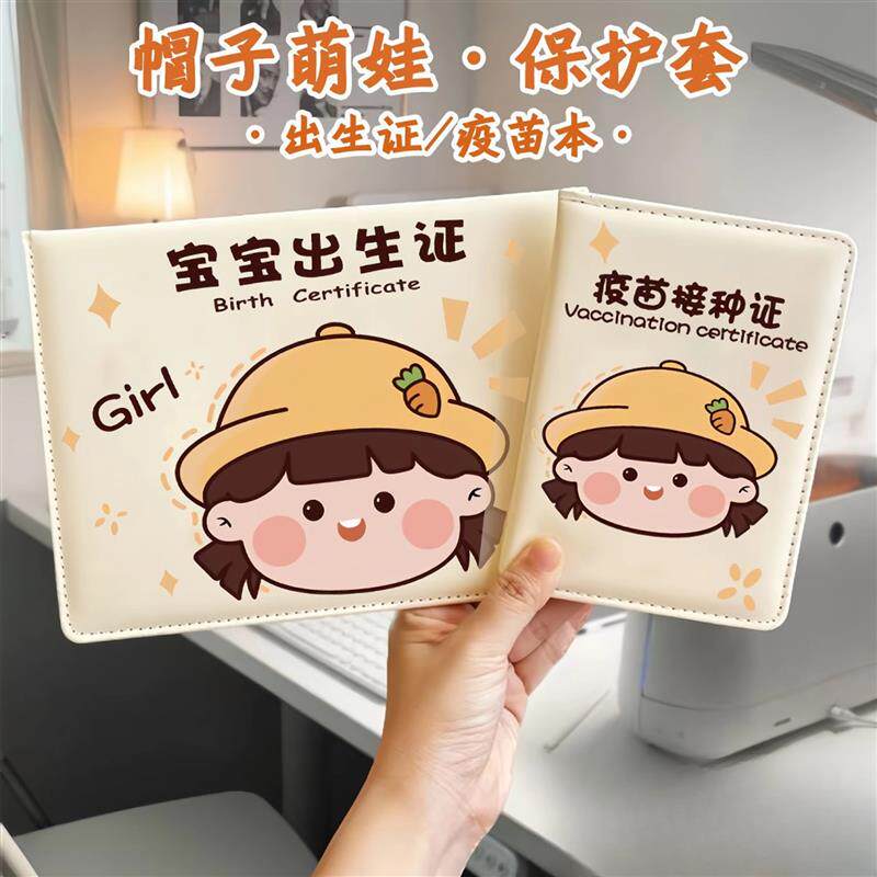 速发2025蛇年宝宝出生证保护套新版医学出生证明预防接种证婴儿疫