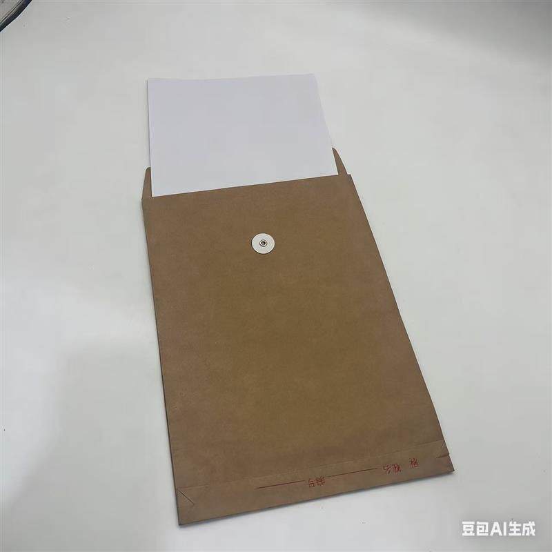 速发简约牛皮纸档案袋A4文件袋办公用品百搭纸质信封袋