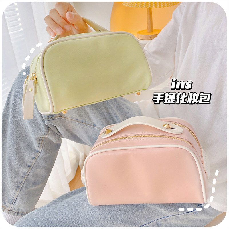 速发高级感大容洗防水收纳盒便携小旅行刷护肤品袋漱量箱