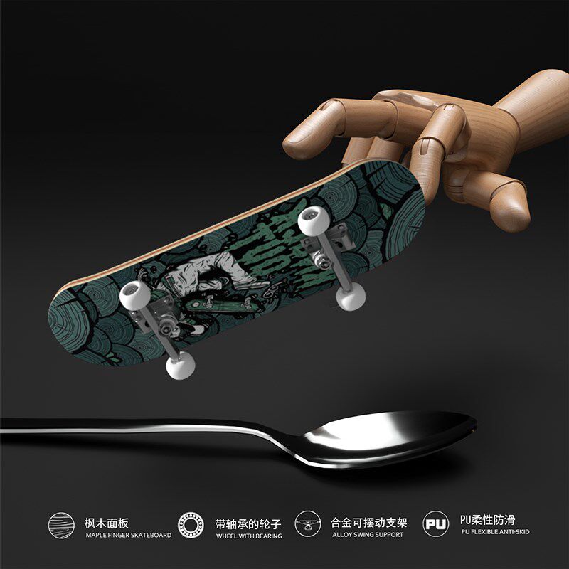 速发SI Tm手指滑孩玩具专业级拇板生日礼物男指指尖解压乌龟玩物