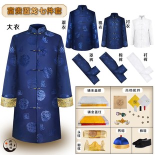 速发高档喜丝寿衣男全套七件套老用寿服殡葬人品纯棉年轻冲真送老