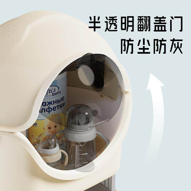 现货小推车置物架j婴儿用品收纳宝宝新生儿收纳移动架子收纳置物