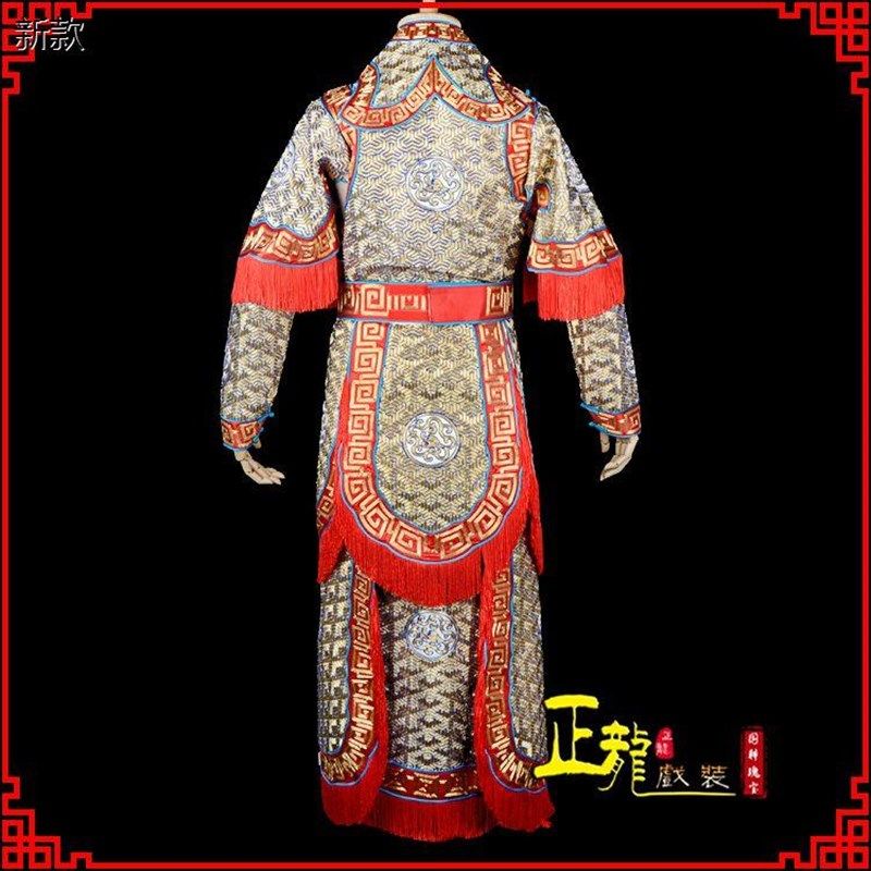速发祥龙戏装好大缎男改良靠/京粤剧新款武武戏服戏曲服装生将软
