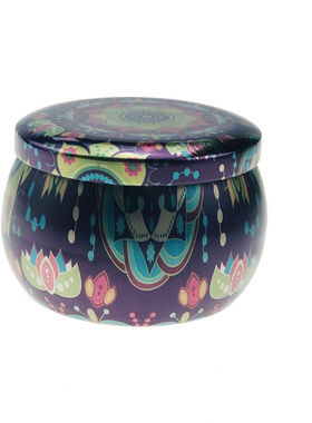 极速Vintage Flower Candle Tin Jars DIY Candle MakinWg Holder