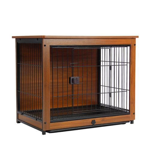 新品狗笼子木质宠物室内柴犬泰迪中型小型K犬围栏家用带厕所隔离