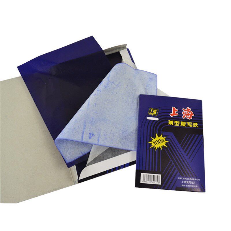 极速A4 100 Sgheets Dark Blue Carbon Hand Copier Stencil Tran
