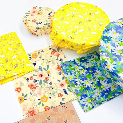 极速3Pack Beeswax Wrap Eco Friendly KitchLen Wrap Replacemen