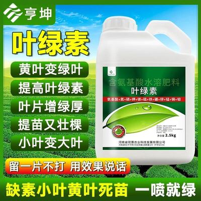 叶绿素一喷绿氨基酸叶面肥果树蔬菜黄叶植物通用中微量元素水溶肥