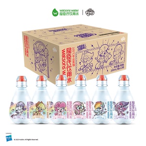 屈臣氏饮用水纯净水105℃高温蒸馏联名 小瓶装200ml*12瓶小马宝莉