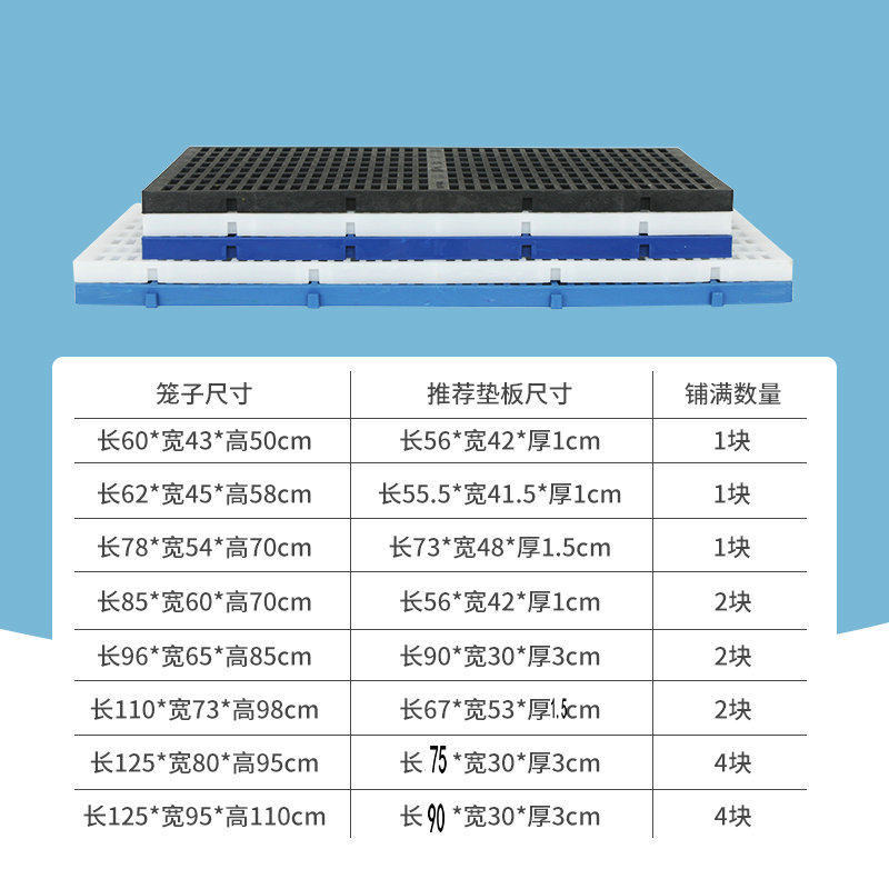 新品狗笼脚垫板塑料宠物垫子大型防咬G垫狗笼子脚板底板防滑专用