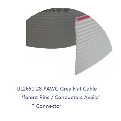 极速5 m 1.27mm Grey Flrat Ribbon Cable 8 Pin 9 10 12 14 16 2
