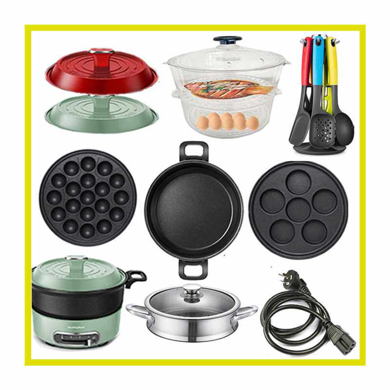 极速摩飞多功能锅mrn9087牛扒盘快煮锅圆锅蒸笼鸳鸯锅丸子六圆盘