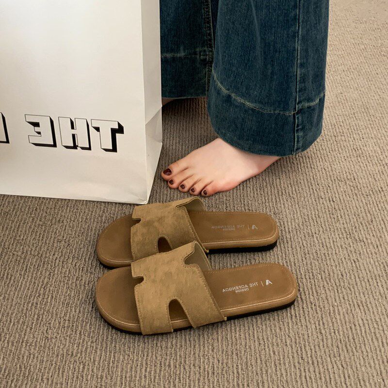 新品勃肯软底凉拖鞋女夏季外穿2026新款J配裙子平底沙滩鞋孕妇博