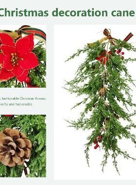 极速Simulation kPine Door Wreath Hanger Green Plant Pendant