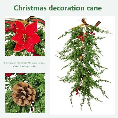 极速Simulation kPine Door Wreath Hanger Green Plant Pendant