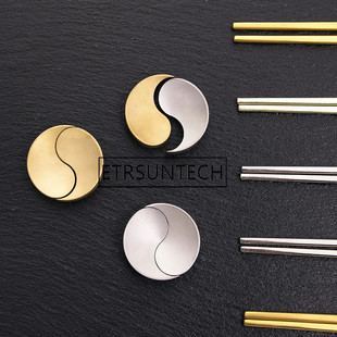 极速50pcs Chinese Chopstick Rest TAICHI Moon Shape Reu.sable