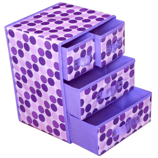 极速多层宝宝收纳箱抽屉式整理箱子装婴儿衣物归纳W盒布艺储衣箱