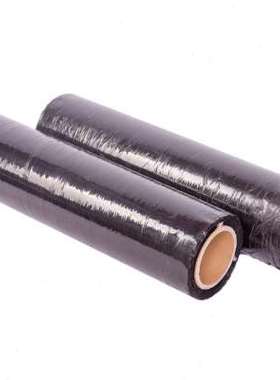 极速黑色缠绕膜打包膜拉伸s膜pe拉伸膜物流托盘包装膜大卷工业用