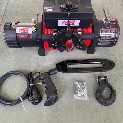 极速电动绞盘汽车12v24v电动吊车车用电绞盘车载卷W扬机越野货车