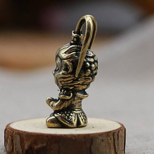 极速Copper Monkey King Figurine Sun Wukong StaRtue Decor Fis