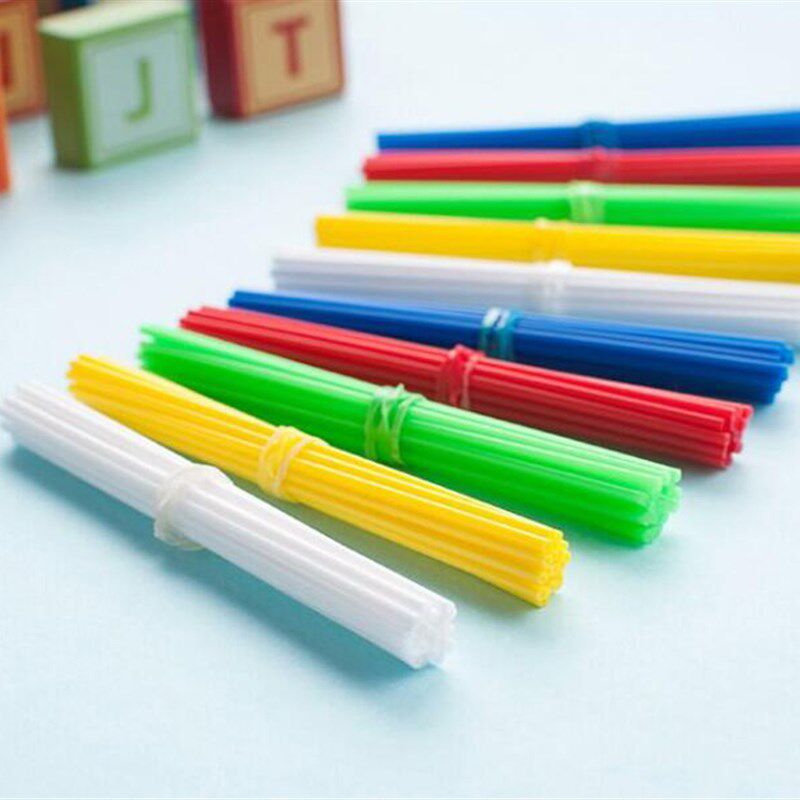 极速100pcs Colorful Plastic Counting SticksN Mathematics Mon