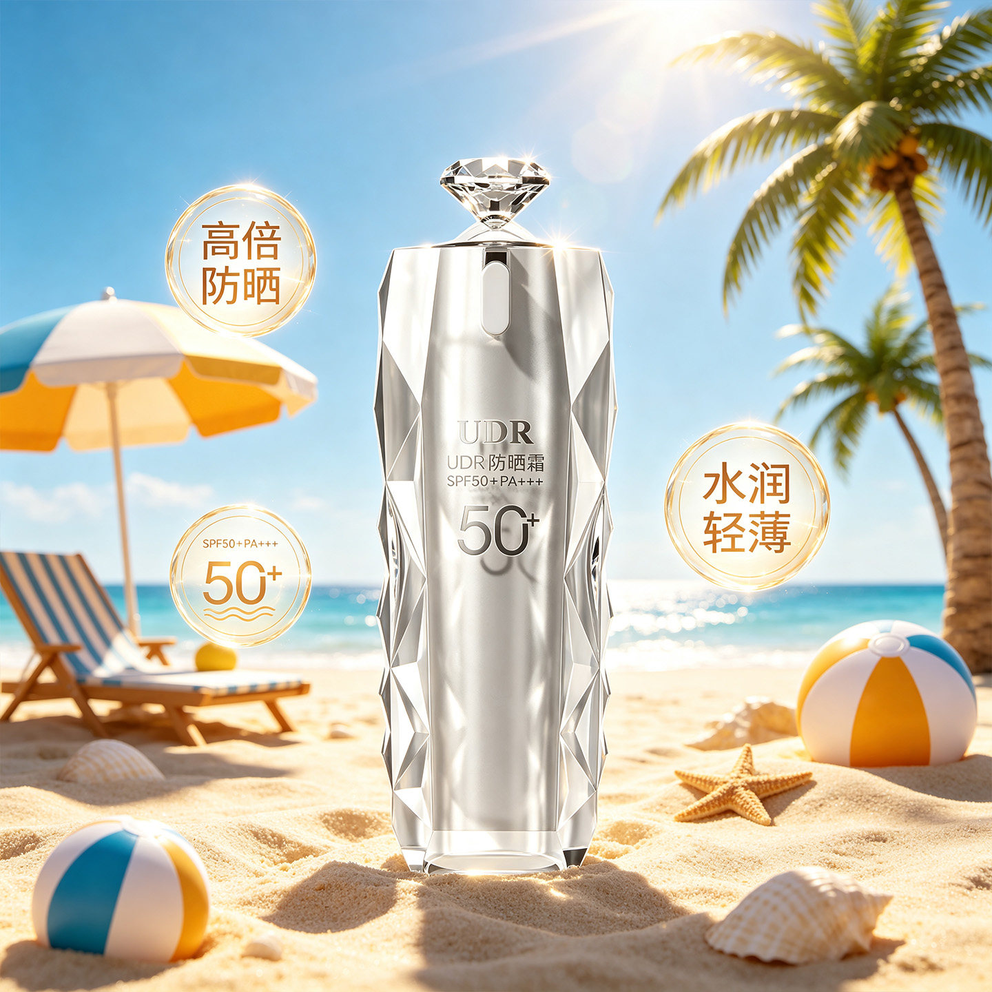 高倍隔离防晒霜SPF50+PA+++