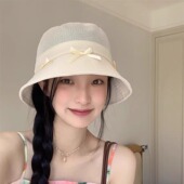 蝴蝶结薄款 LVURT 时尚 设计联名款 透气显脸小百搭防晒渔夫帽 法国