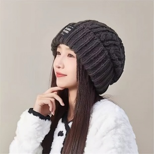 高品质加厚保暖护耳潮搭套头针织堆堆冷帽 设计联名款 LVURT 法国