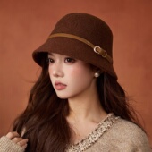 LVURT 复复古毛呢高品质羊毛显气质渔夫盆帽 法式 法国 设计联名款
