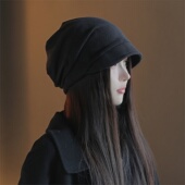 设计联名款 LVURT 法国 高品质文艺短檐素颜潮搭显脸小包头堆堆帽