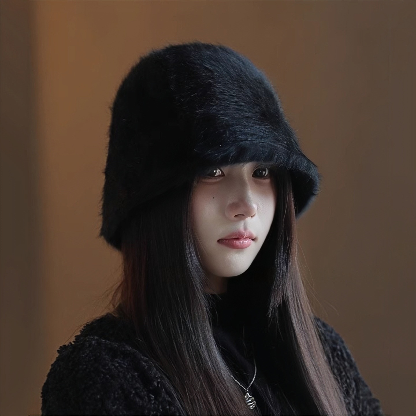 LVURT高品质兔毛保暖护耳渔夫帽