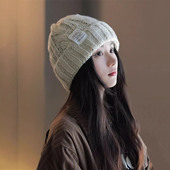 设计联名款 LVURT 法国 高品质羊绒针织保暖护耳显脸小潮搭堆堆帽