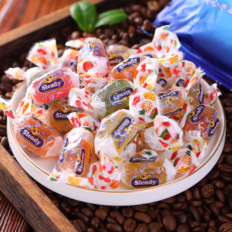 俄罗斯进口水果夹心软糖KDV紫皮糖金蜻蜓什锦Q糖休闲零食年货喜糖